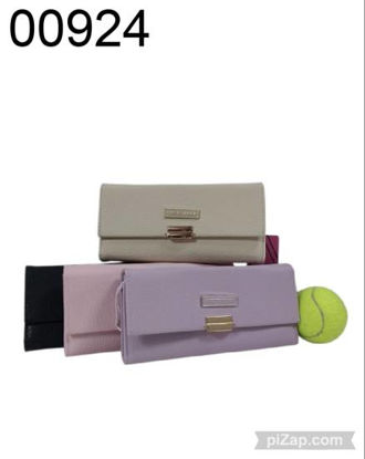 Imagen de BILLETERA "AGARRATE CATALINA" CON SOLAPA LILA/BEIGE/NEGRO/ROSA 9.25